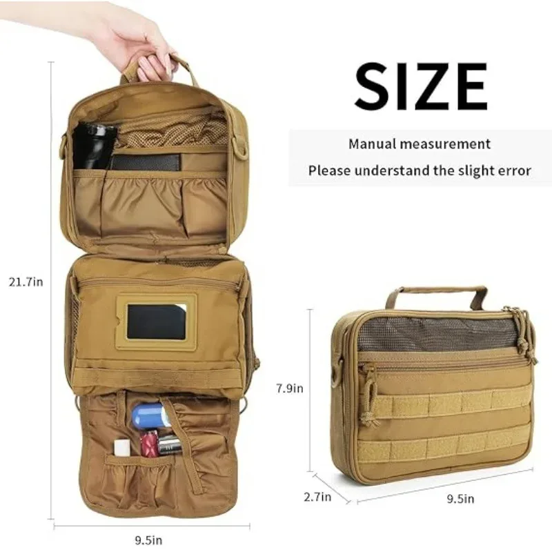 sac tactique d'extérieur portable et durable pour hommes, 1 pièce, en tissu oxford, sac de rangement tactique polyvalent, grande capacité