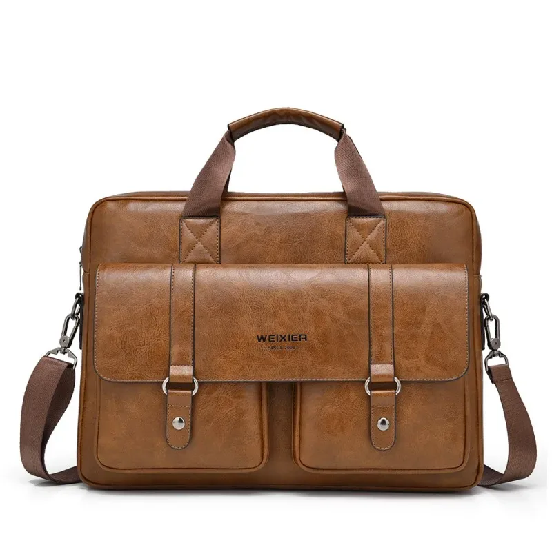 homme mallette d'affaires sac en cuir pu sac à bandoulière sacs de messager hommes bureau sacs à bandoulière pour ordinateur portable a4 fichier hommes sacs à main