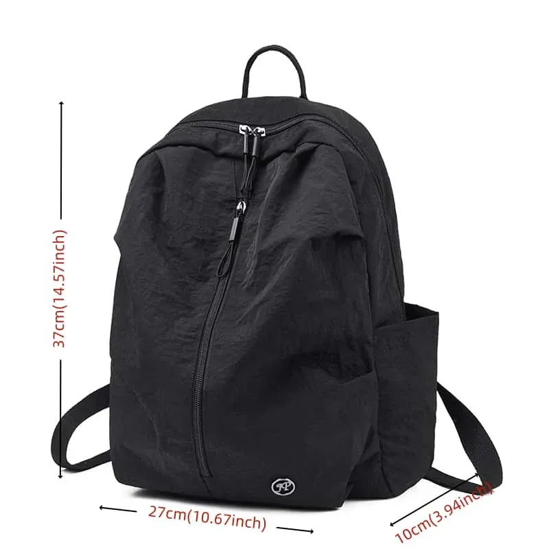 sac à dos en nylon pour femmes, grande capacité, léger, imperméable, sac à dos décontracté de style coréen pour les voyages, l'école, la randonnée, les sports de plein air