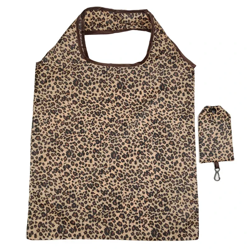 ‌ sac à main fourre-tout écologique pliable imprimé à la mode – sac de voyage et d'épicerie de grande capacité avec pochette ‌ ‌   sacs à provisions