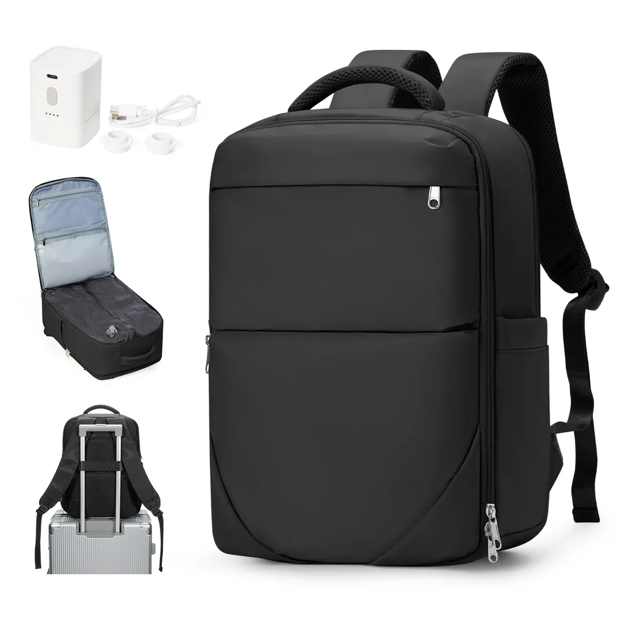 sac à dos de compression sous vide ryanair 40x30x20, bagage à main, sac de voyage, sac de cabine, sac pour ordinateur portable, sac de travail, sac d'école pour hommes et femmes