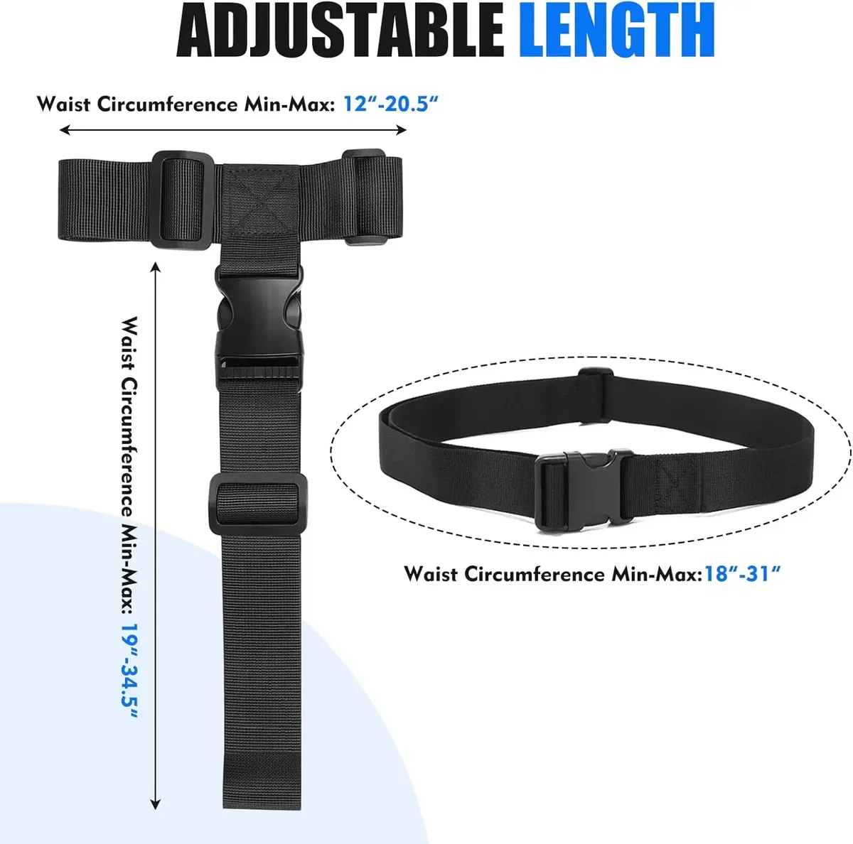 ceinture bagages polyester nylon noire fixation voyage sangles boucles sécurité transport valises sac main plein air