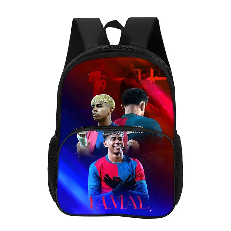 sac à dos l-lamin yamal avec poche avant, sac d'école pour étudiants, enfants, star du football, sac de sport, sac de voyage, sac à dos de grande capacité