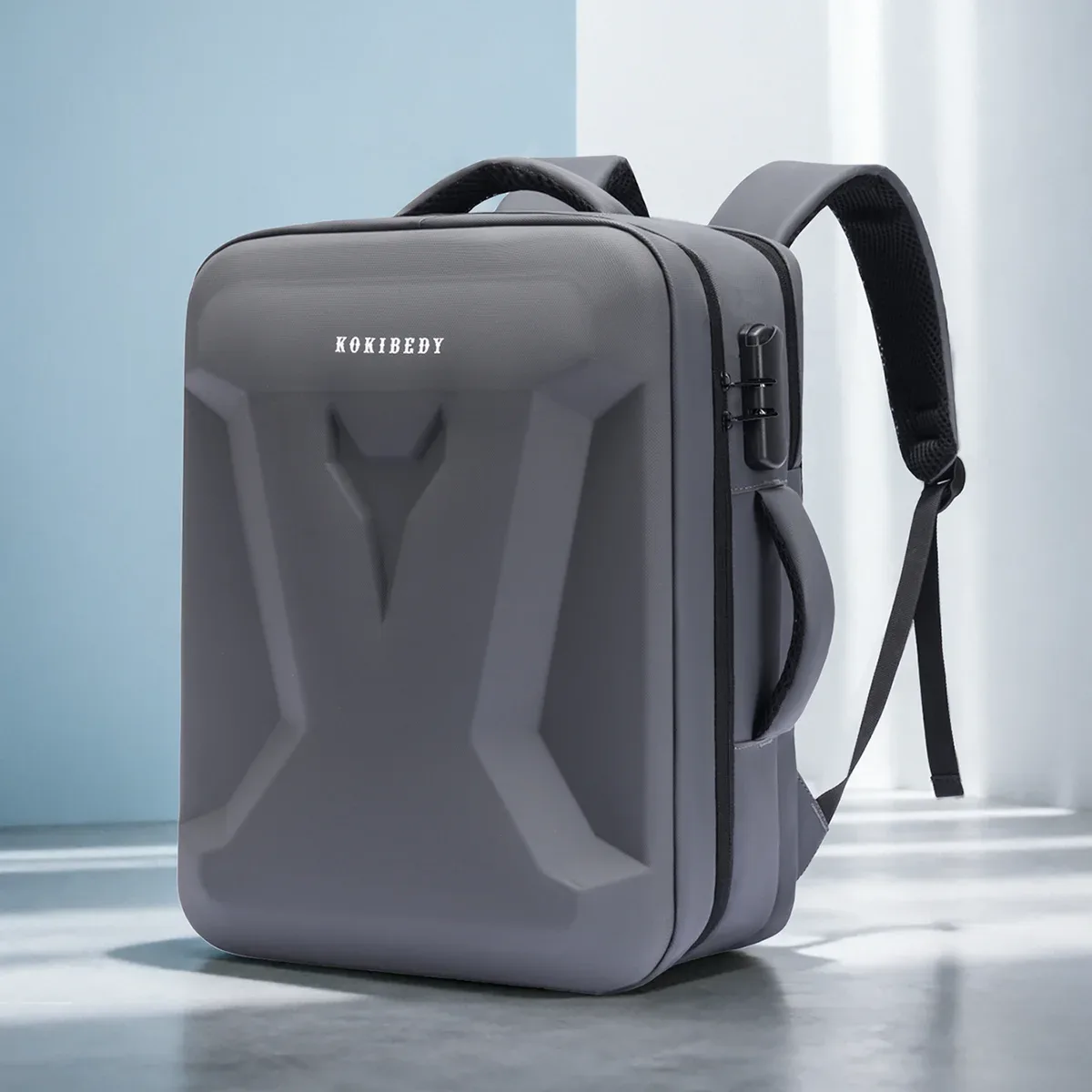 sac à dos rigide de grande capacité pour étudiants masculins, sac à dos pour ordinateur portable de jeu, voyage, voyage d'affaires, trajets quotidiens, c