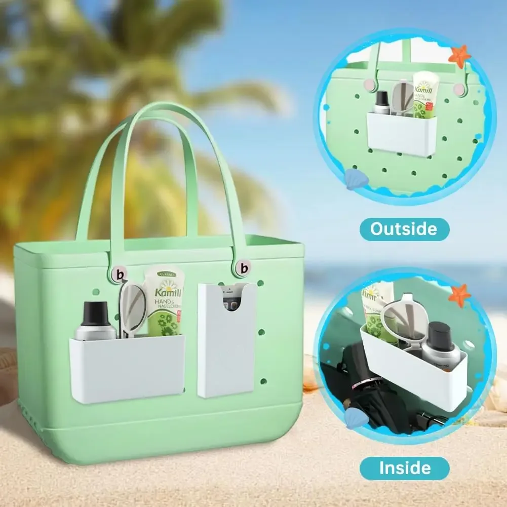 organisateur de sac de plage, support de téléphone pour sac de bain, accessoires de sac, inserts organisateurs, breloques pour lunettes de soleil, clés, portefeuille, téléphone portable