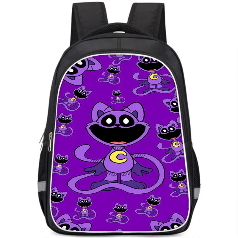 sac à dos smiling critters pour enfants, cartable double couche, cadeau d'anniversaire, sacs d'ordinateur pour étudiants
