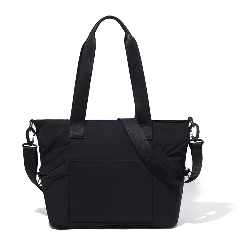sac fourre-tout personnalisé imprimé image nom sac minimaliste femme grande capacité couleur unie sac fourre-tout en nylon en gros