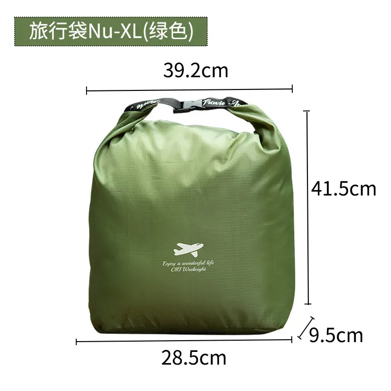sacs de rangement de voyage à enroulement, en oxford 420d, imperméables, pour équipement de camping et de randonnée, anti-salissures, vert transparent