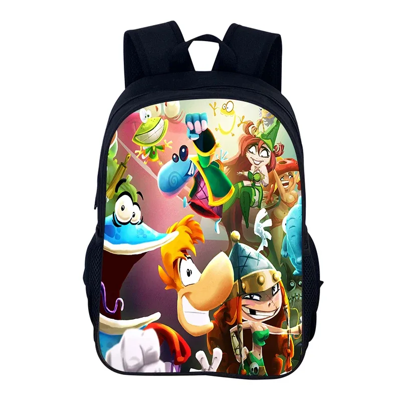 jeux de dessin animé rayman legends 2 pièces ensemble sac à dos cartable garçons filles camping sac à dos trousse à crayons sac à crayons boîte à crayons