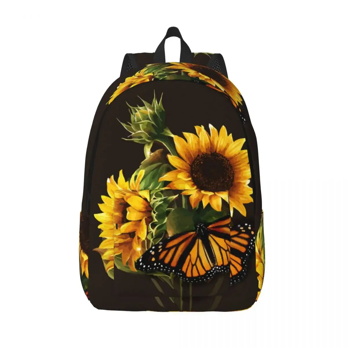 tournesol et papillon photo sac à dos homme école étudiant sac à dos femme grande capacité sac à dos pour ordinateur portable