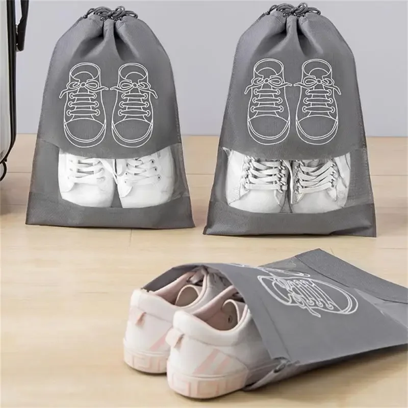 lot de 5/10 sacs de rangement pour chaussures, organisateur de placard, sac de voyage portable non tissé, pochette étanche pour vêtements, sac de rangement suspendu pour vêtements classifiés