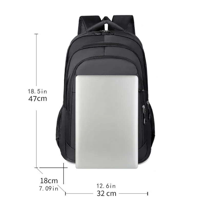 sac à dos durable | sac à dos de loisirs universel | sac de voyage multi-poches, adapté aux voyages d'affaires, aux courts voyages - noir