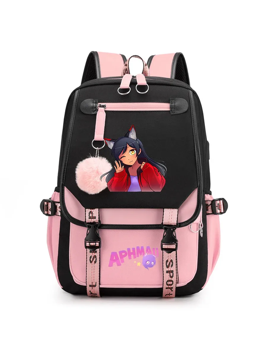 sac à dos aphmau anime pour adolescents, sacs à livres tendance pour la rentrée scolaire, sac à dos pour ordinateur portable pour étudiants