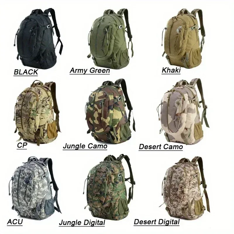 40l militaire tactique sacs armée molle sac à dos randonnée escalade sac à dos imperméable trekking camouflage mochila assaut backpak