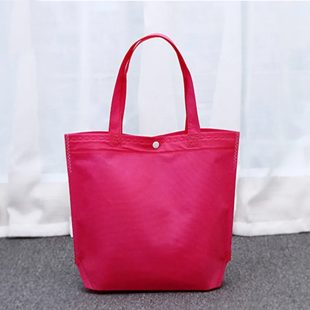 sac à main solide avec bouton pour femme, fourre-tout de grande capacité, sac d'épicerie, cadeau réutilisable, sacoche de rangement portable
