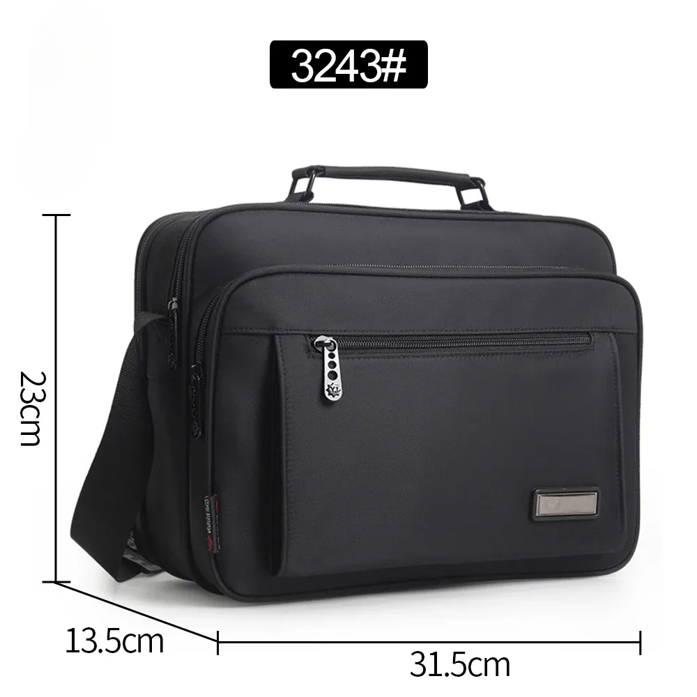sac à bandoulière pour hommes, sacoche de messager, petite mallette d'affaires, grande capacité, multifonction, mode décontractée, étanche