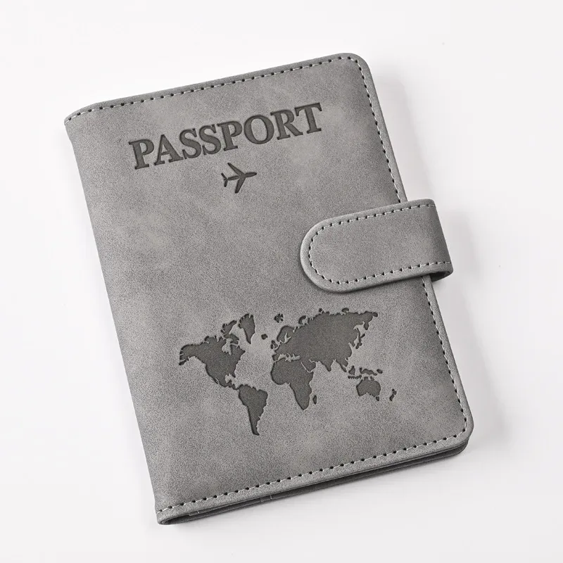 couvertures de passeport pour femmes et hommes, porte-passeport avec lettres imprimées, clips pour billets de vol, porte-carte de crédit bancaire, organisateur de voyage pour passeport