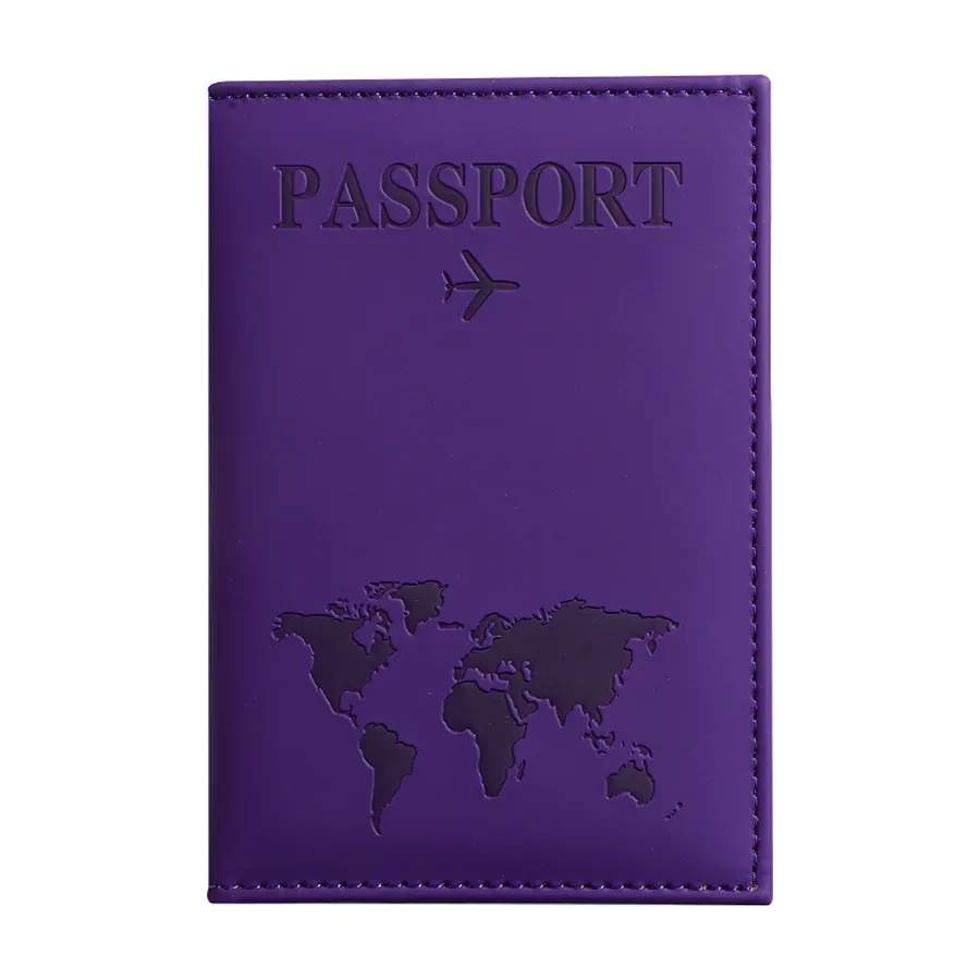 nouvelle arrivée : housse de protection pour passeport en cuir pu, porte-billets unisexe, organisateur de documents léger, indispensable pour les voyages