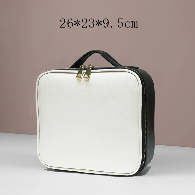 sac de maquillage de beauté en cuir pu, nécessaire, étanche, nouvelle trousse de maquillage de grande capacité, sac à cosmétiques professionnel