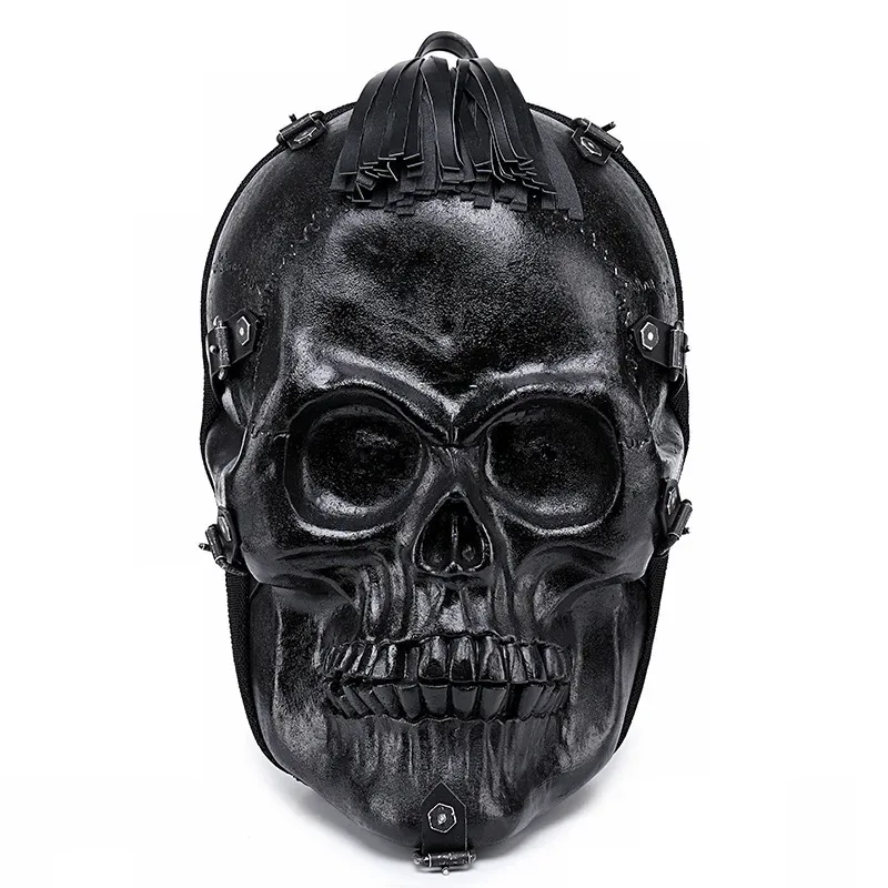 jierotyx – sac à dos personnalisé cool rock pour hommes, sac à bandoulière avec motif de grimace, tête de mort, drôle, achat de paquet
