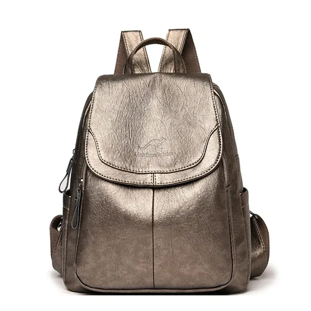 sac à dos en cuir de grande capacité pour femmes, sac d'école vintage de bonne qualité, sac à dos de voyage pour dames