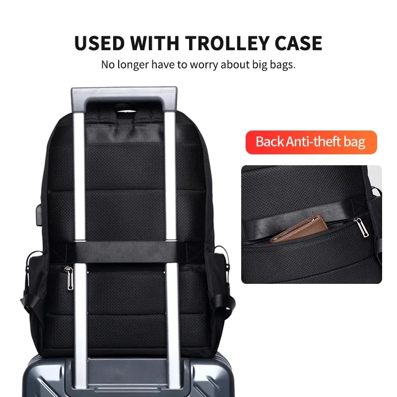 heroic knight-sac à dos étanche pour homme, sac pour ordinateur portable 15.6 ", chargement usb, sac de voyage, école sr, coréen, nouveau