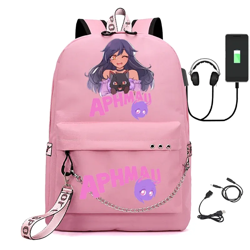 sac à dos usb en toile pour hommes, sac à bandoulière avec étui à crayons, pour garçons et filles