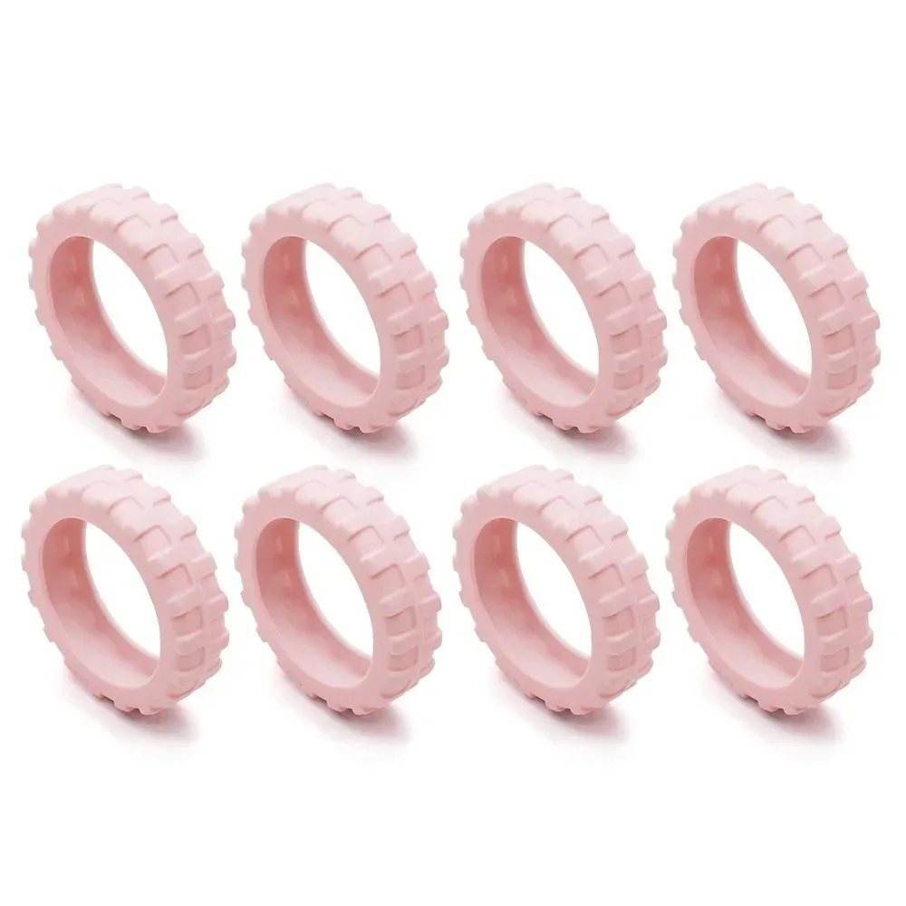 boucle silicone protection roulettes bagage diametre largeur hautequalite blanc doré orange argent rouge rose marron