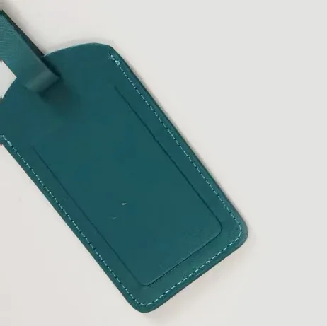 étiquette de bagage personnalisée en cuir de vachette véritable avec initiales, étiquette de valise personnalisée, pendentif de sac de luxe pour affaires, charme rétro