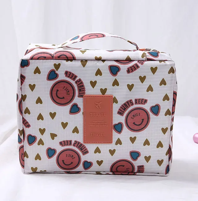 trousse de maquillage de voyage portable pour filles, étanche, multi-compartiments, multifonctionnelle, organisateur de toilette pour femmes