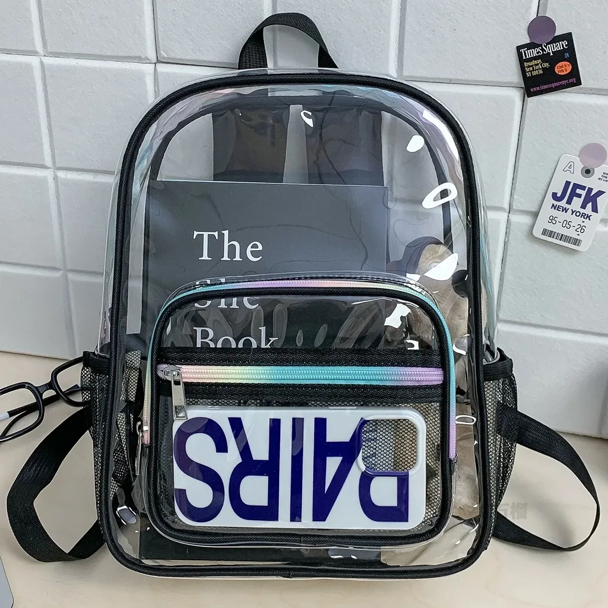 nouveau mini sac à dos transparent tendance pour étudiant, sac de voyage en pvc transparent, sac à dos de plage imperméable polyvalent pour l'été