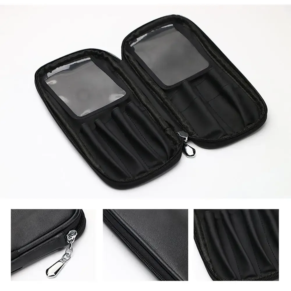sac à pinceaux de maquillage en cuir pu durable, étui étanche à la poussière, sac cosmétique portable, évaluation de voyage