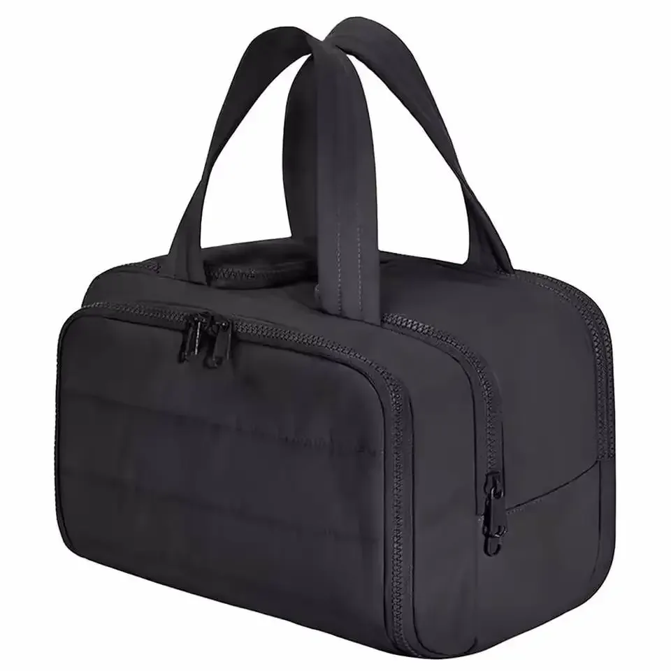 sac de toilette multi-poches pour femme, sac de voyage, sac de toilette de salle de bain, pochette de maquillage, organiseur de produits de toilette imperméable