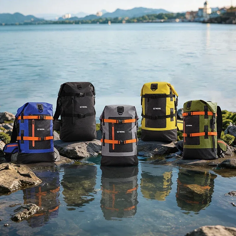 sac à dos imperméable d'extérieur 40l, résistant à l'usure, grande capacité, sac pour ordinateur portable, sac à dos de voyage décontracté, sac à dos d'escalade