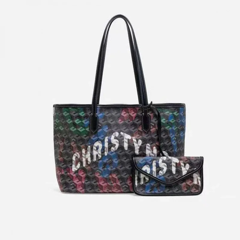 sac fourre-tout grande capacité assorti mère et fille, sac de shopping tendance pour femme, sac à main polyvalent à bandoulière