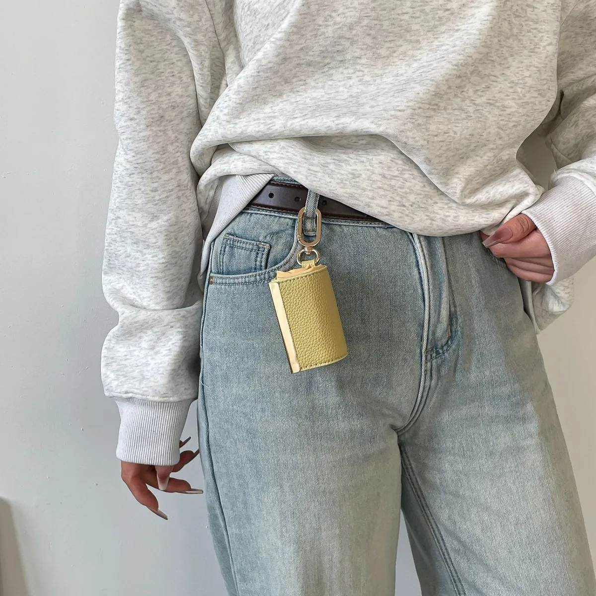 sac fourre-tout avec porte-clés, sac de supermarché pliable décontracté, écologique, grand format pour femmes, pour le travail, les voyages et les trajets quotidiens