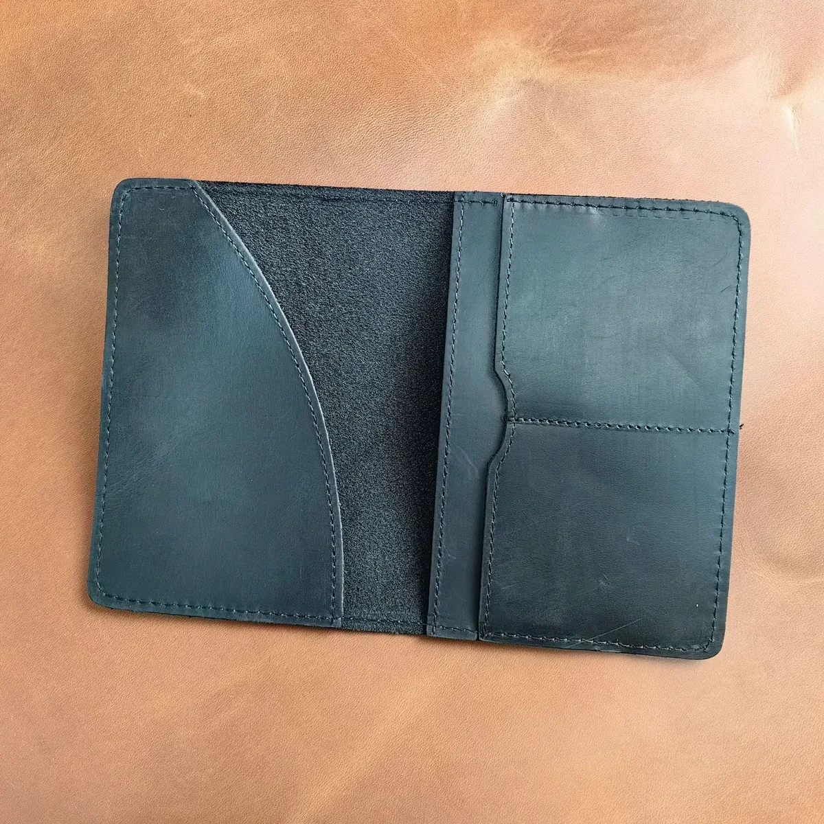 porte-passeport unisexe en cuir crazy horse 5503, sac à clip rétro de loisirs, accessoire de voyage en cuir véritable