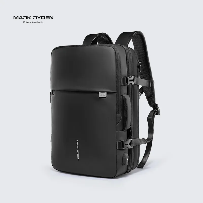 sac à dos de voyage d'affaires mark ryden, sac à dos pour ordinateur portable imperméable avec compression automatique par aspiration, sac de rangement