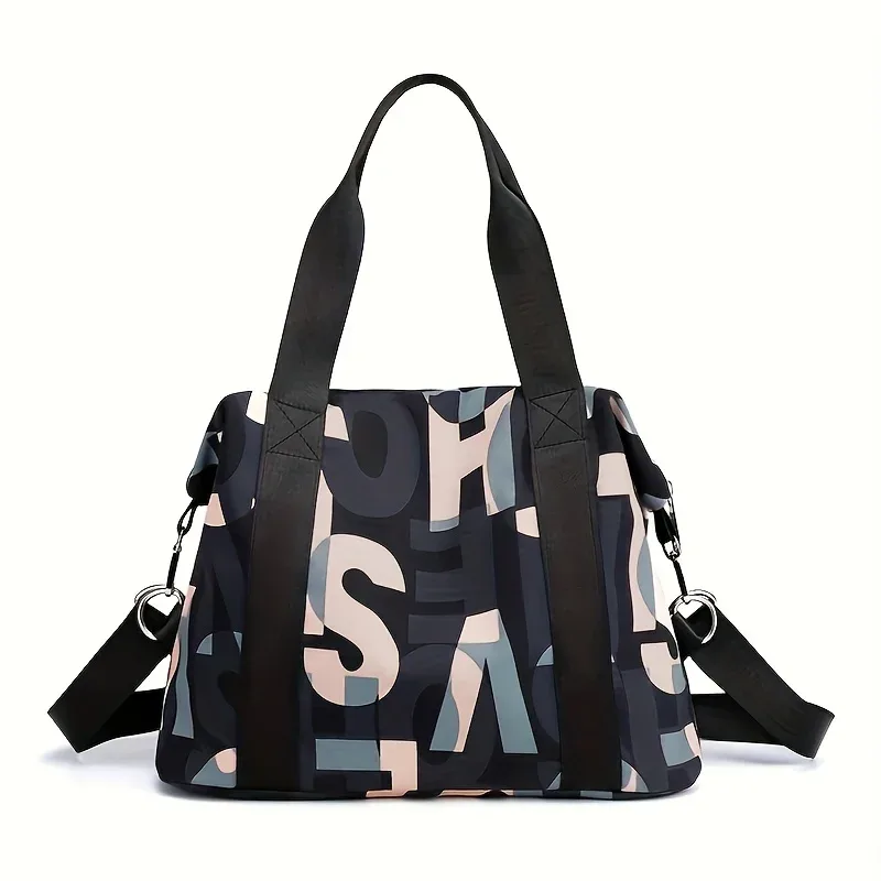 sac à main tendance en nylon pour femmes, grande capacité, sacs à bandoulière, fourre-tout en tissu oxford, sacs à main de voyage en plein air