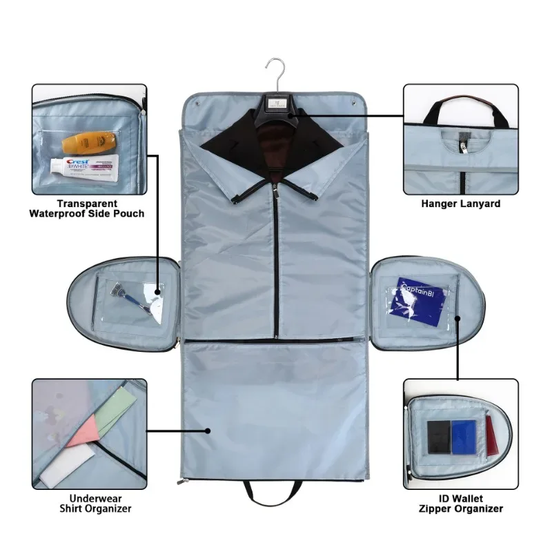 sac de rangement multifonctionnel convertible pour vêtements, costume, sac à chaussures, grande capacité, bagage à main, sac de voyage, sac de sport, 2025