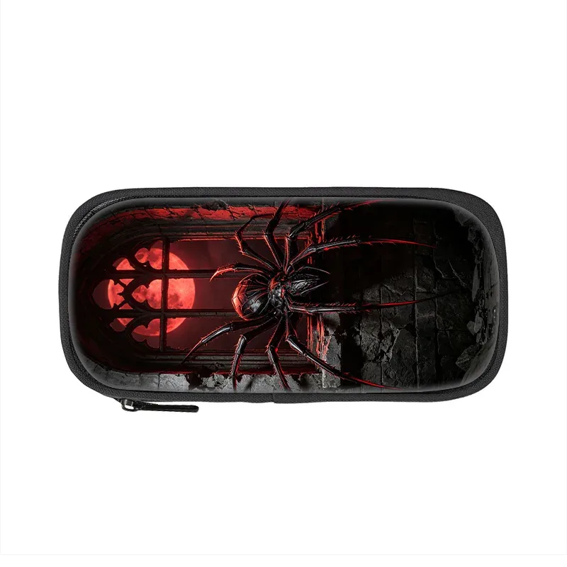 trousse de rangement grande capacité spider learn, trousse à crayons pour étudiants, trousse à maquillage pour filles, pratique