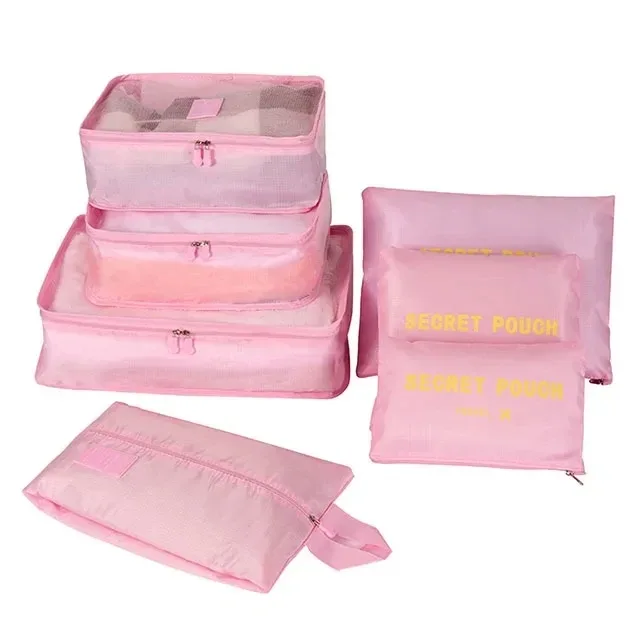 organisateur voyage sacs rangement polyester multifonction cube taille couleur variée usage bagages compression vêtements