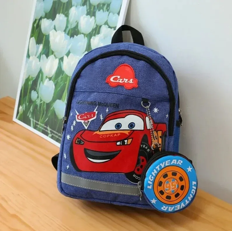 nouveau sac à dos unisexe 2026 motif cartoon lightning mcqueen – plusieurs styles, grande capacité, idéal pour étudiants, sac d'école décontracté, sac de voyage extérieur