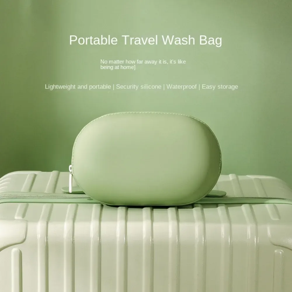 sac de rangement pour cosmétiques en silicone de haute qualité, grande capacité, étanche, organiseur de maquillage, sac à main pour femmes