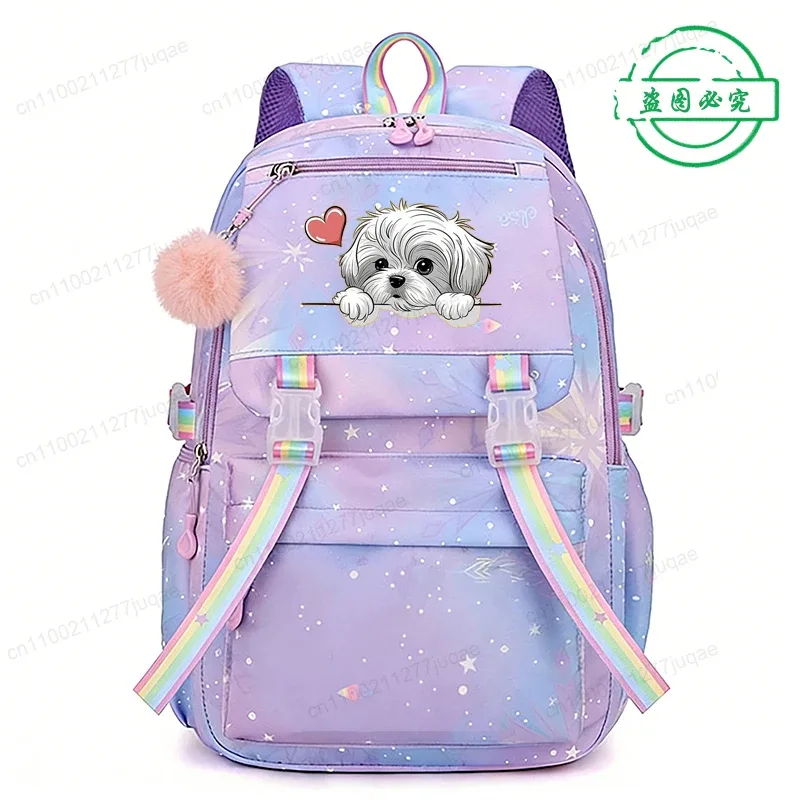 sac à dos amusant pour enfants, motif chien anime, pour filles et garçons, sacs d'école décontractés, sac à dos de voyage, cadeau