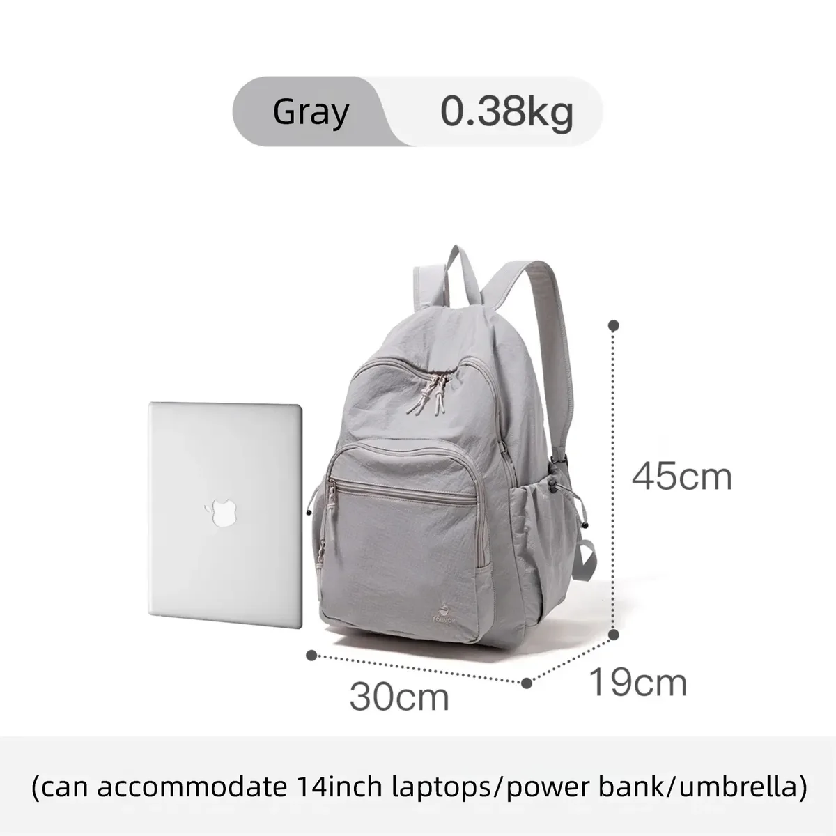 sac à dos pliable grande capacité pour femme fouvor 2026, léger, tendance, pour voyage en extérieur, randonnée, sac à dos décontracté 3059-13