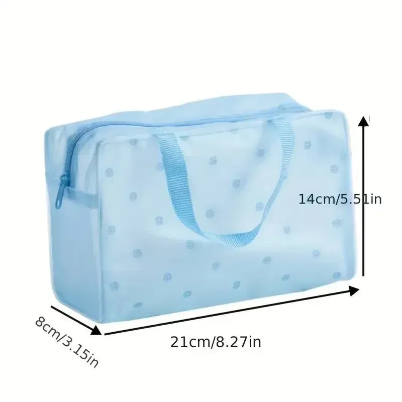 lot de 5 sacs de toilette transparents, sacs de voyage cosmétiques étanches, trousse de toilette portable, sac de voyage d'affaires, sac de plage