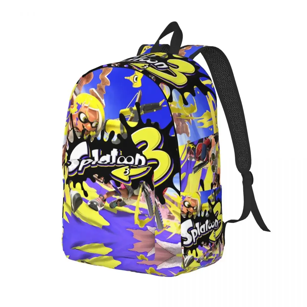 sac à dos pour adolescents splatoon, léger, pour étudiants, sac à dos d'affaires pour hommes et femmes, sacs en toile pour ordinateur portable