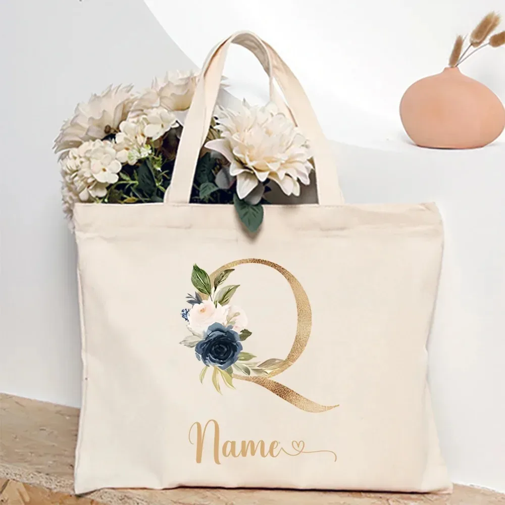 sac fourre-tout personnalisé pour demoiselle d'honneur avec initiales et nom, sac à bandoulière, sac de fête de bachelorette, sac à main de mariée, cadeau pour elle