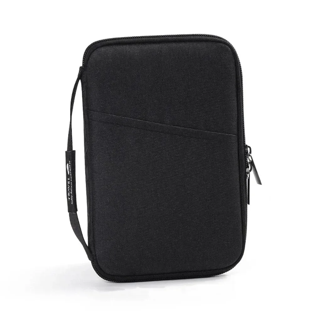 accessoires de voyage portefeuille de voyage en tissu ox porte-billets porte-passeport familial housse de protection pour passeport à fermeture éclair étui pour documents